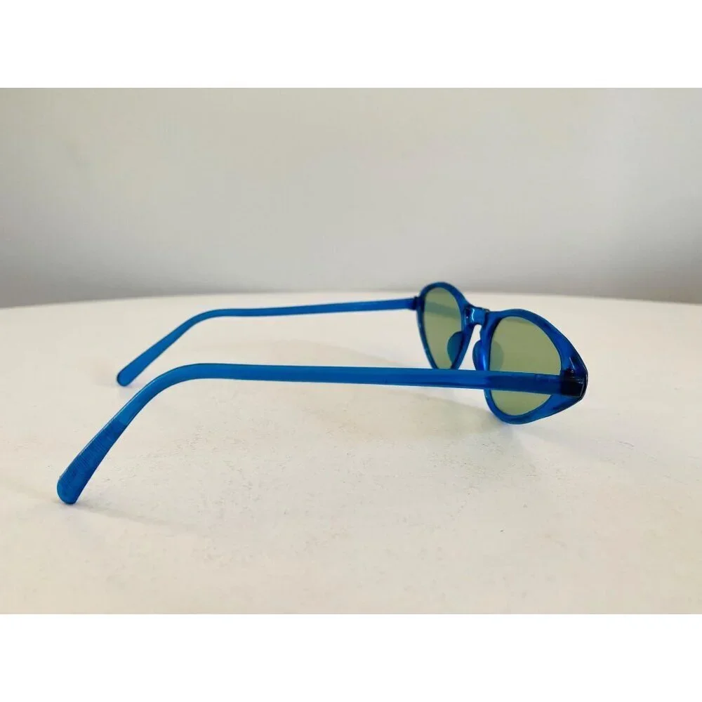 Vintage Cat Eye Sunglasses, Protex Deadstock 1950s/1960s Sunglasses, Blue Framed